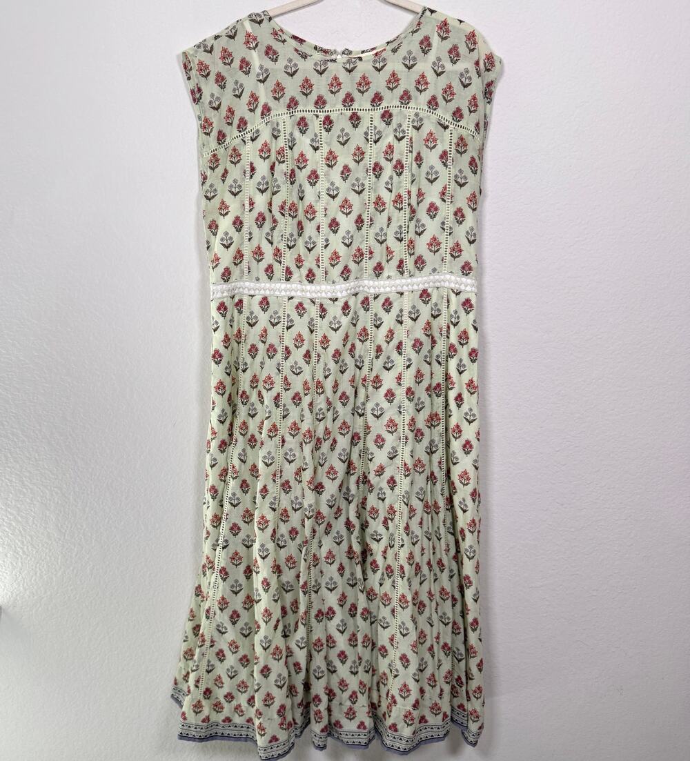 eShakti Wayward Fancies Women Floral Cottagecore Maxi Dress Size 1X 100% Cotton